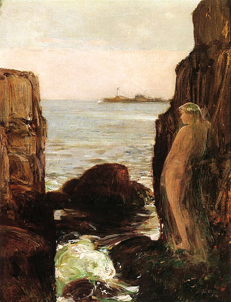 Nymph on a Rocky Ledge